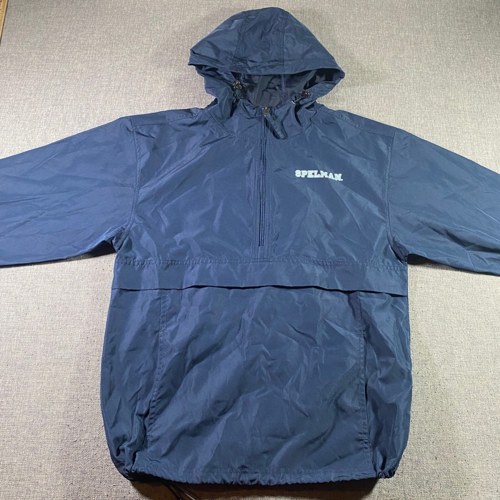 Champion Navy Hooded Anorak Pullover Jacket